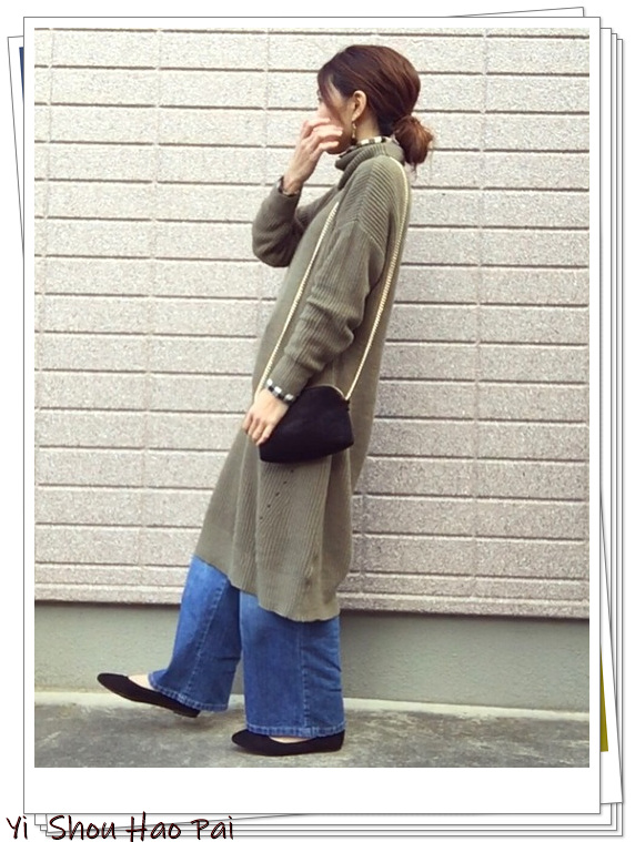 日系平价阔腿裤的搭配示例！时尚又实用的冬季穿搭参考