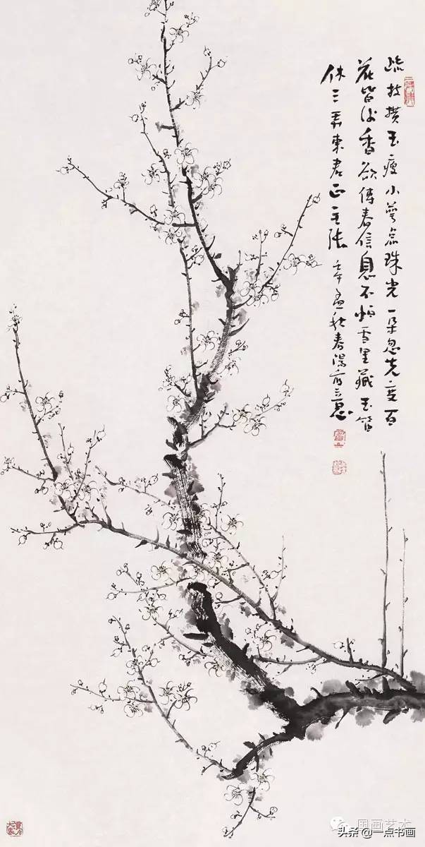 霍春阳讲解梅花的画法,霍春阳梅花构图