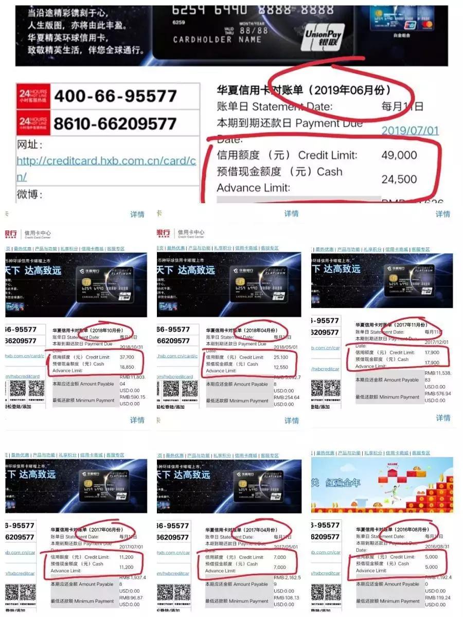 3年提额6次，额度从5000提到49000，励志