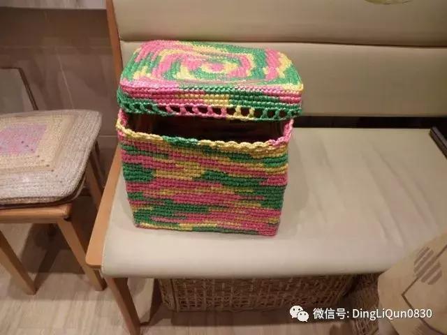 塑料袋编拖鞋,毛线编织浴花袋