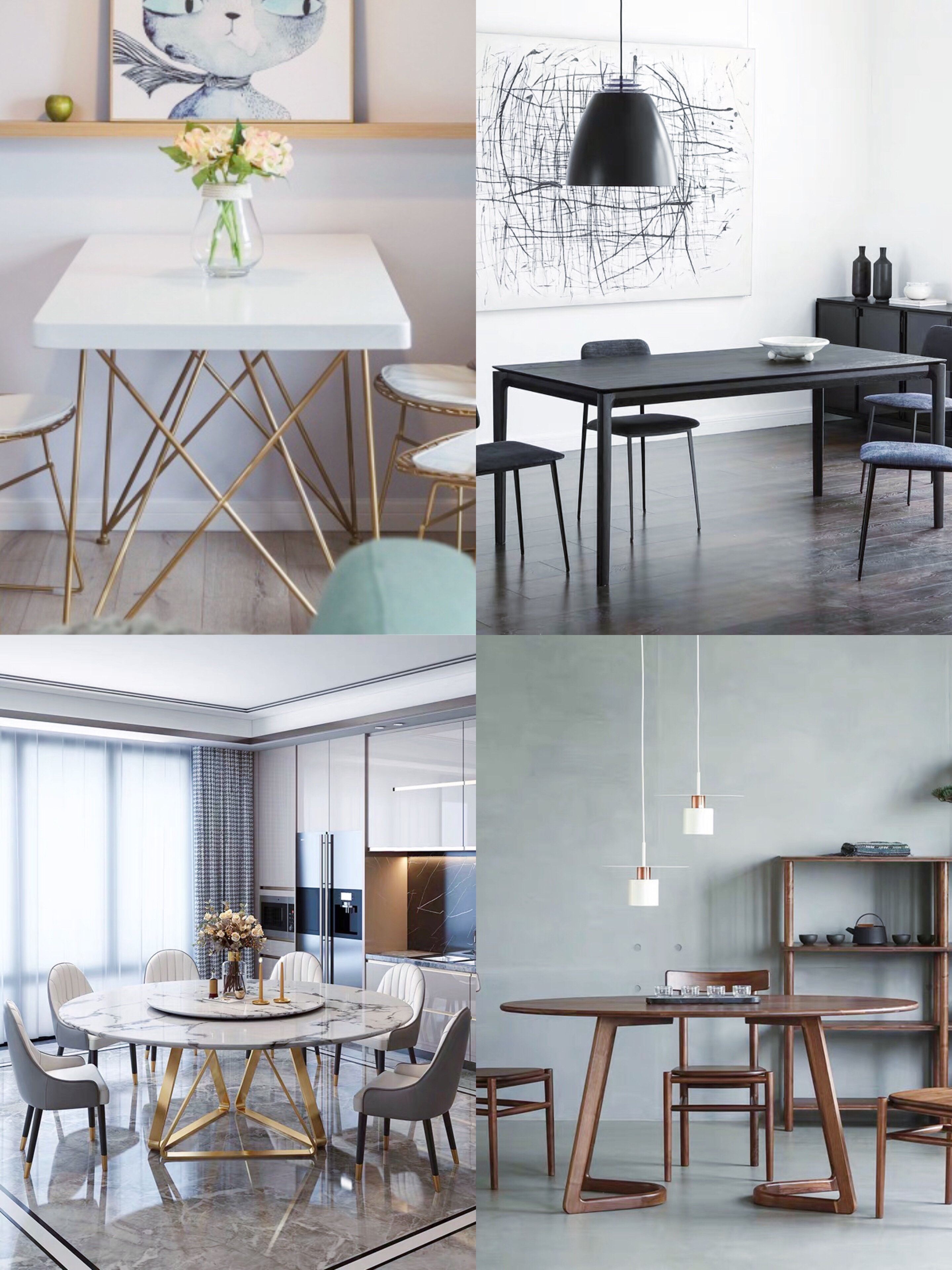 好看又实用的餐桌选购攻略,餐桌选圆餐桌还是长餐桌