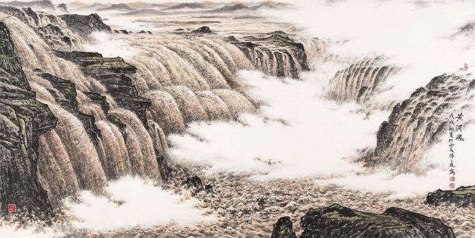 青年艺术家张荣国山水画作品欣赏,张三友的画价格