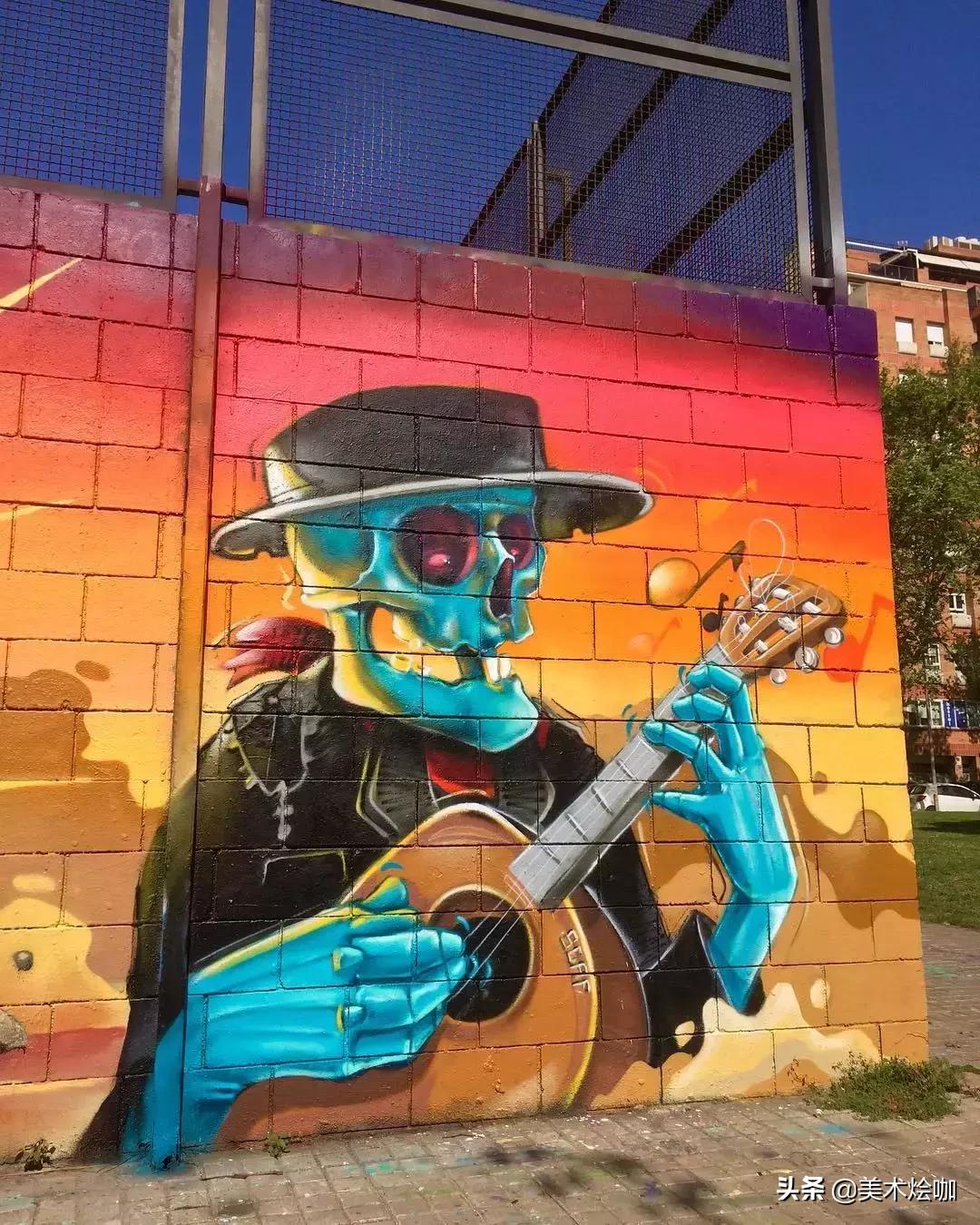 极具张力的墙绘作品,简单3d创意墙绘大全