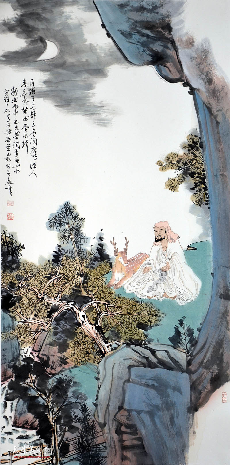 天津市青年山水画家闫勇,天津画家闫勇作品