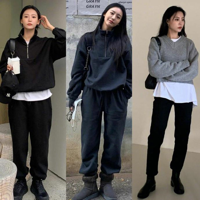 冬天什么女款裤子百搭,冬天裤子穿搭推荐女加长