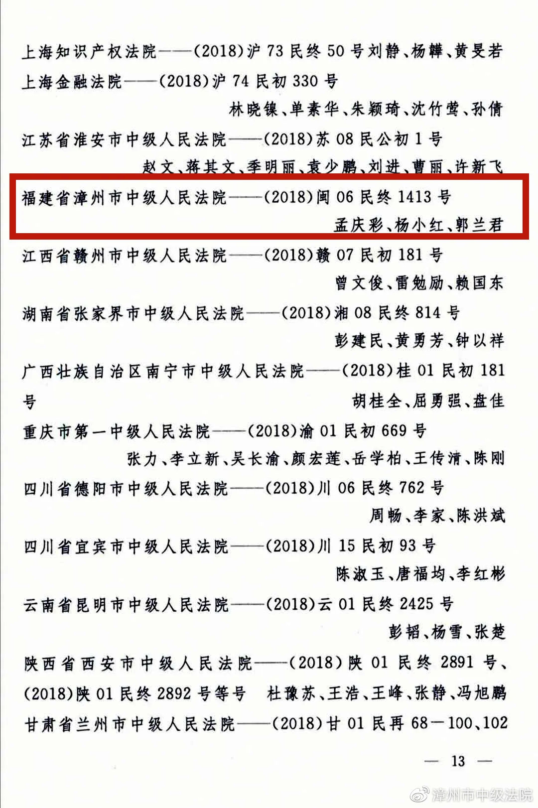 漳州中院最新案例,漳州中院审判大会