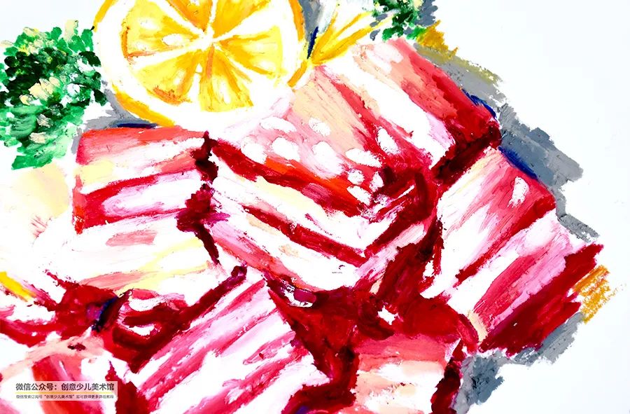 五花肉重彩油画棒教学目标,油画棒儿童画简单又漂亮详细教程