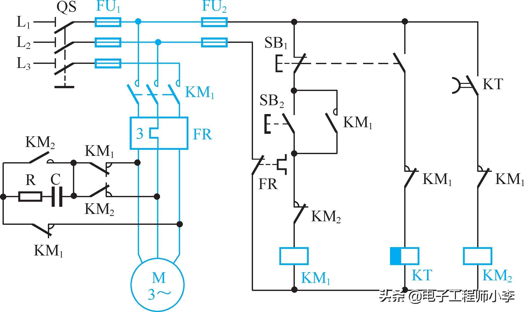 解析纯电动电路,电动机制动控制电路的安装与调试