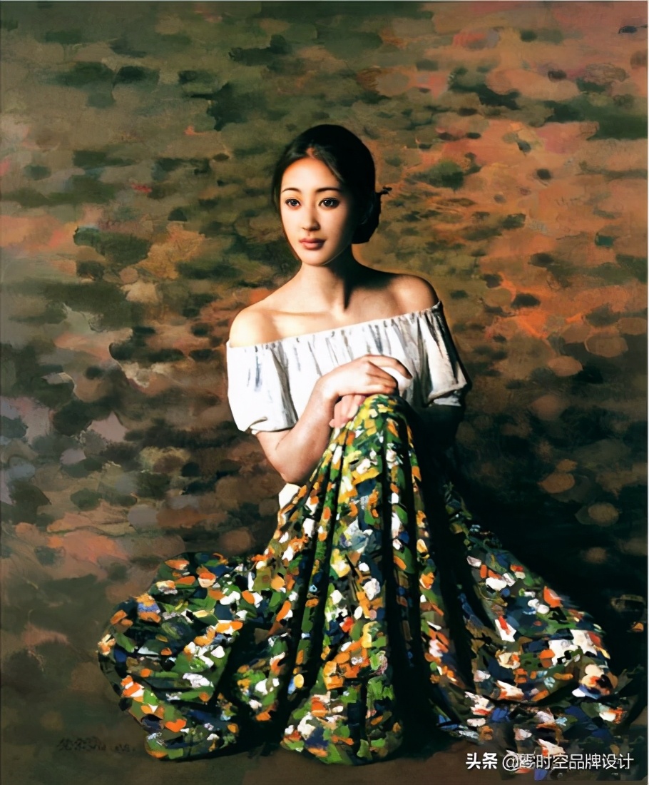 超写实女性人体油画艺术,画中女性人体丰神绰约,容光焕发