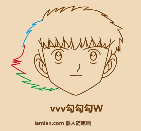 三分钟画出猫小子,足球小子铅笔画图片