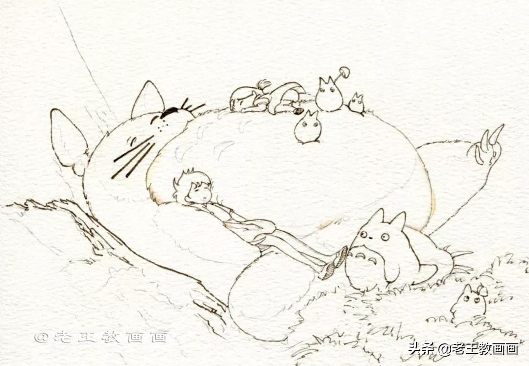 宫崎骏小龙猫的图片可以涂颜色,宫崎骏龙猫可爱视频