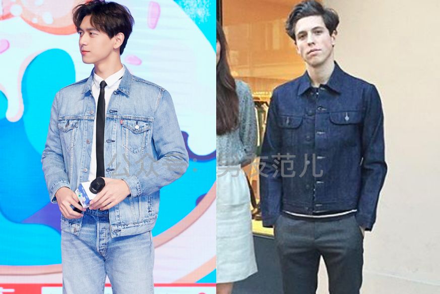 牛仔夹克怎么穿好看男生,牛仔夹克里边怎么搭配