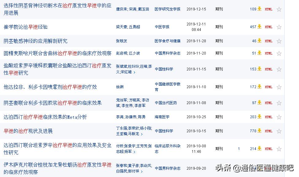 *泄早**治疗“花样百出”的背后：保守治疗和手术治疗哪个靠谱？