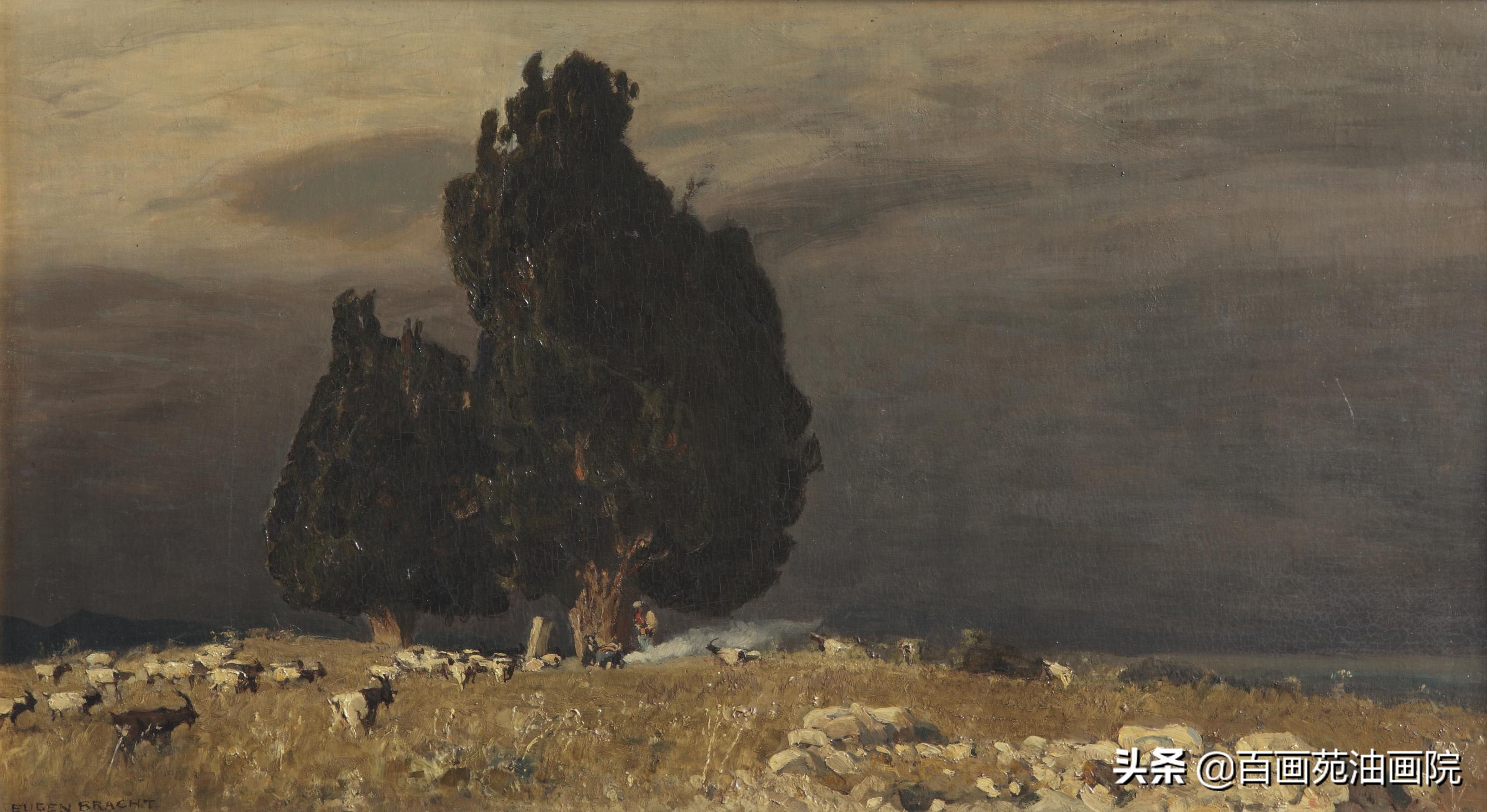 油画风景教程简单又好看,油画风景第一遍技巧