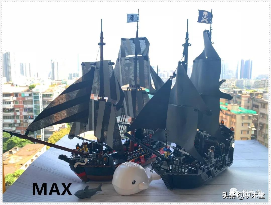 「虚测评」哲高积木QL1801海盗船之骷髅冒险号
