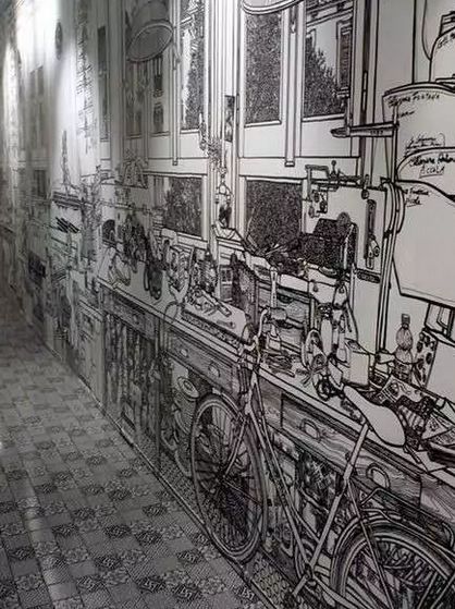 你家的墙贴,墙绘自己的家