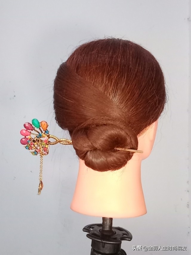 长发怎么用发簪慢动作,长发怎么用发簪盘发