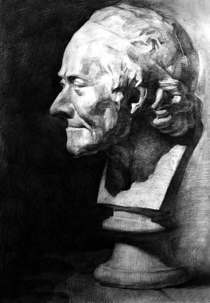 素描石膏像写生方法说课,素描石膏像入门教程