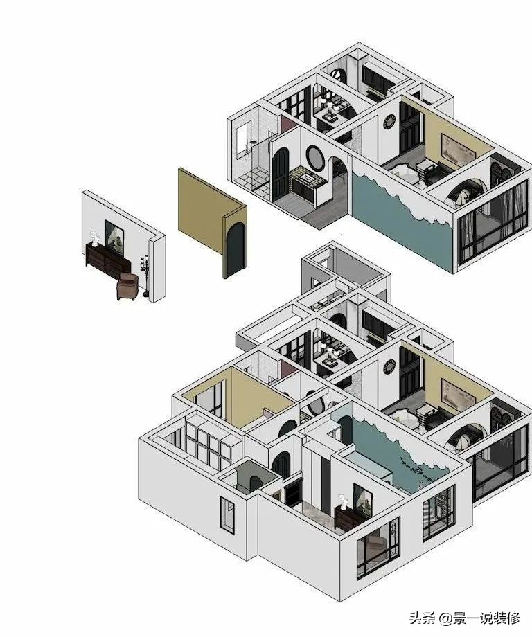美式装修乡村式混搭,美式风格装修10万块搞定
