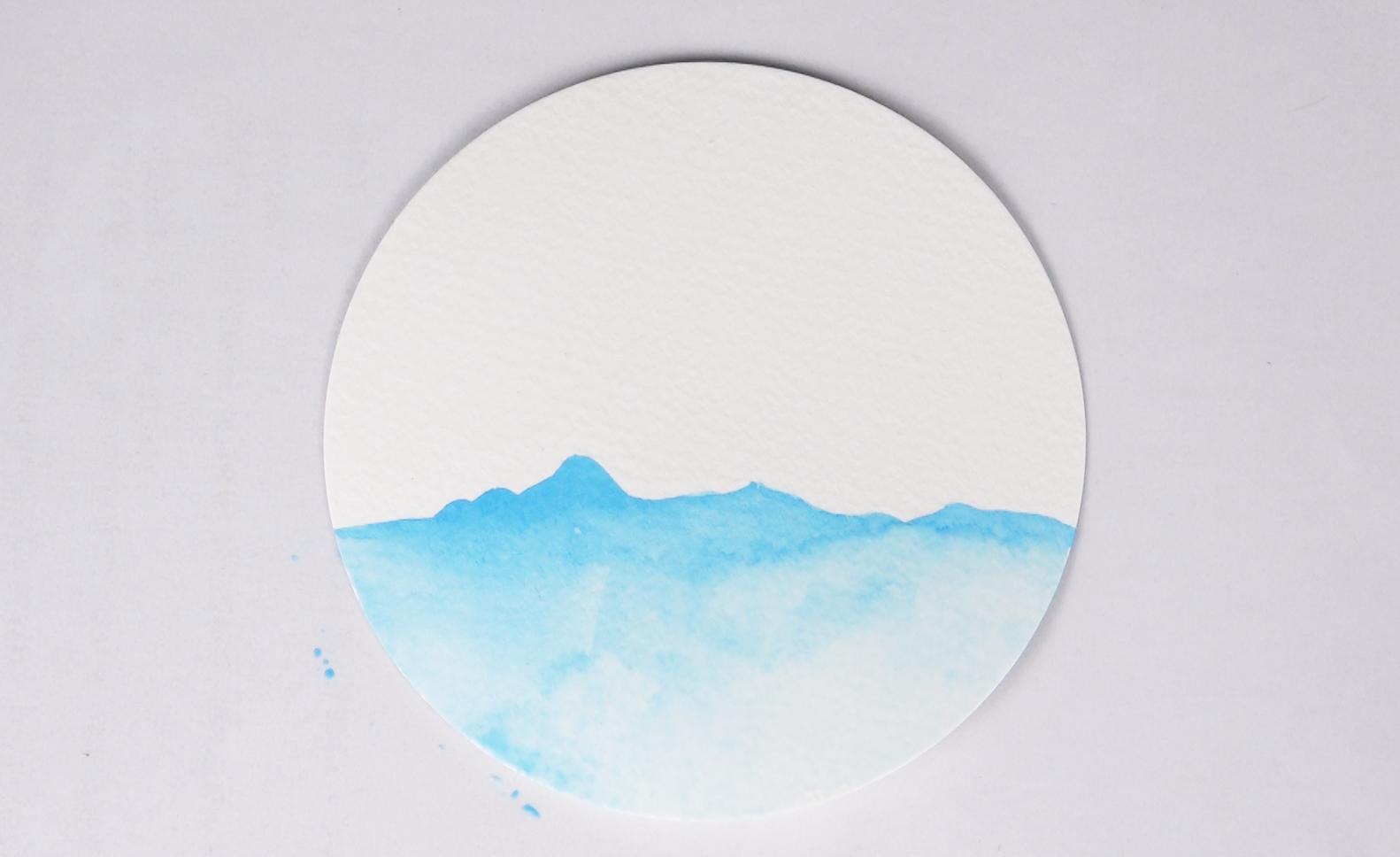 水彩调色干货教你画出超美风景图,水彩风景入门临摹图片大全简单