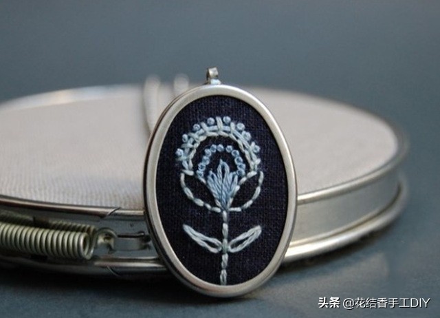 简单的刺绣秒学会,简单做美丽项链