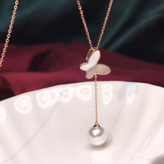 天然蓝宝石镶天然海水珍珠吊坠,珍珠海蓝宝石吊坠图片