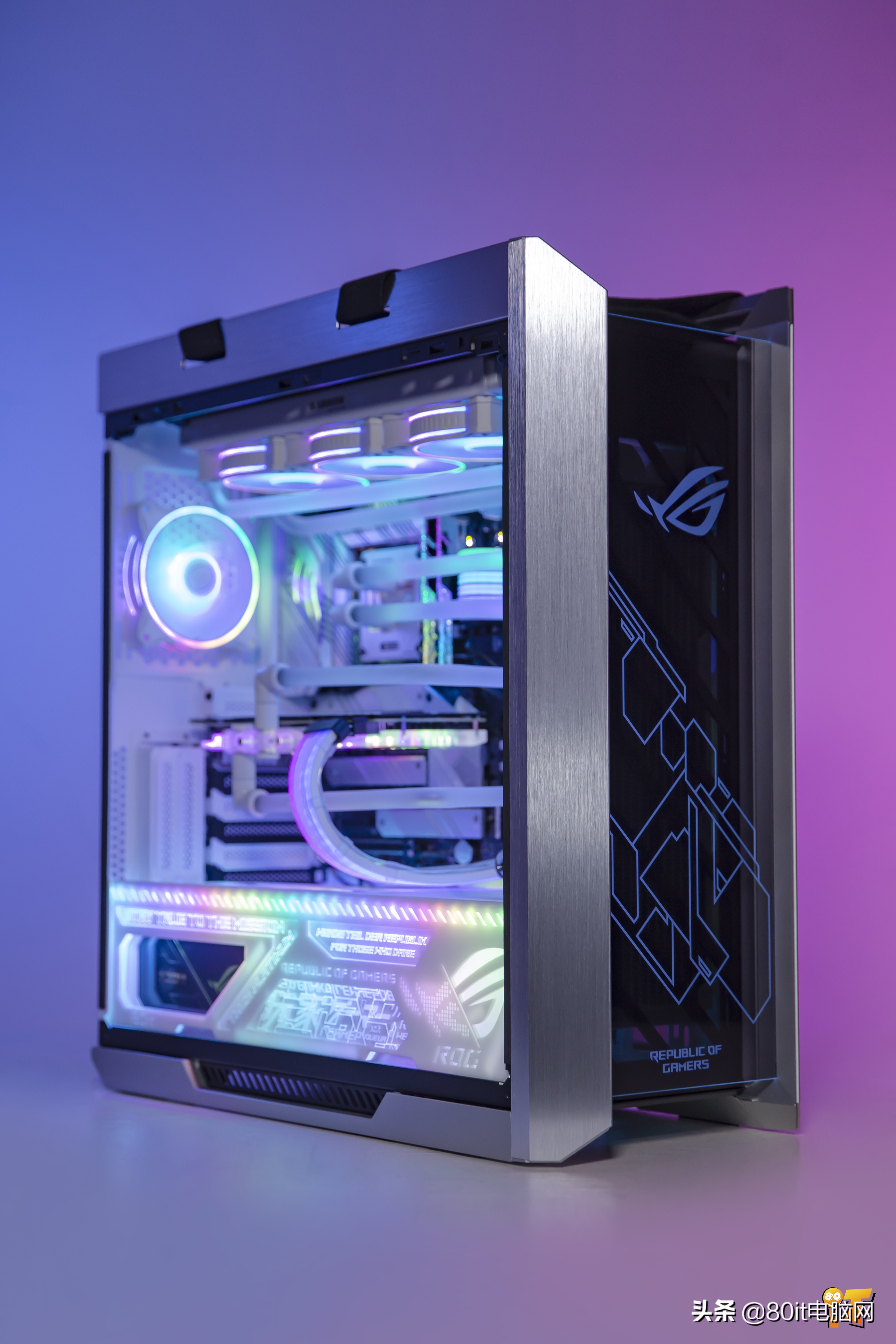 海盗船400c机箱分体式水冷方案,rog机箱分体式水冷散热超燃剪辑