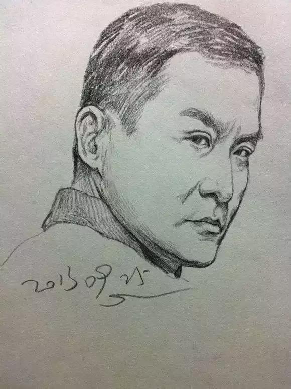 人物速写肖像画,速写是看一眼就能画出来的吗