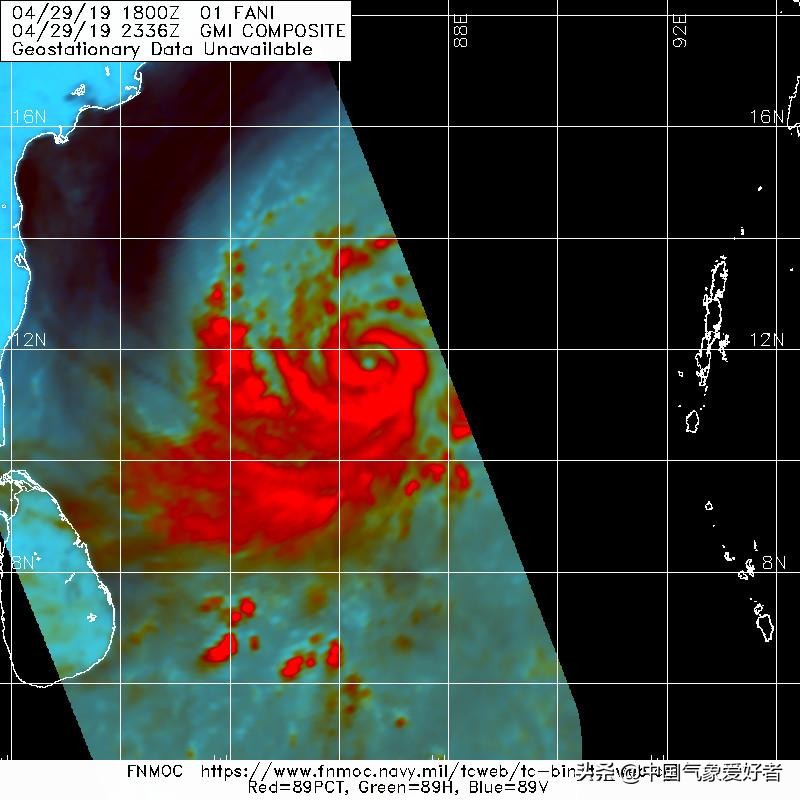 印度洋台风法尼实时,印度台风法尼风眼