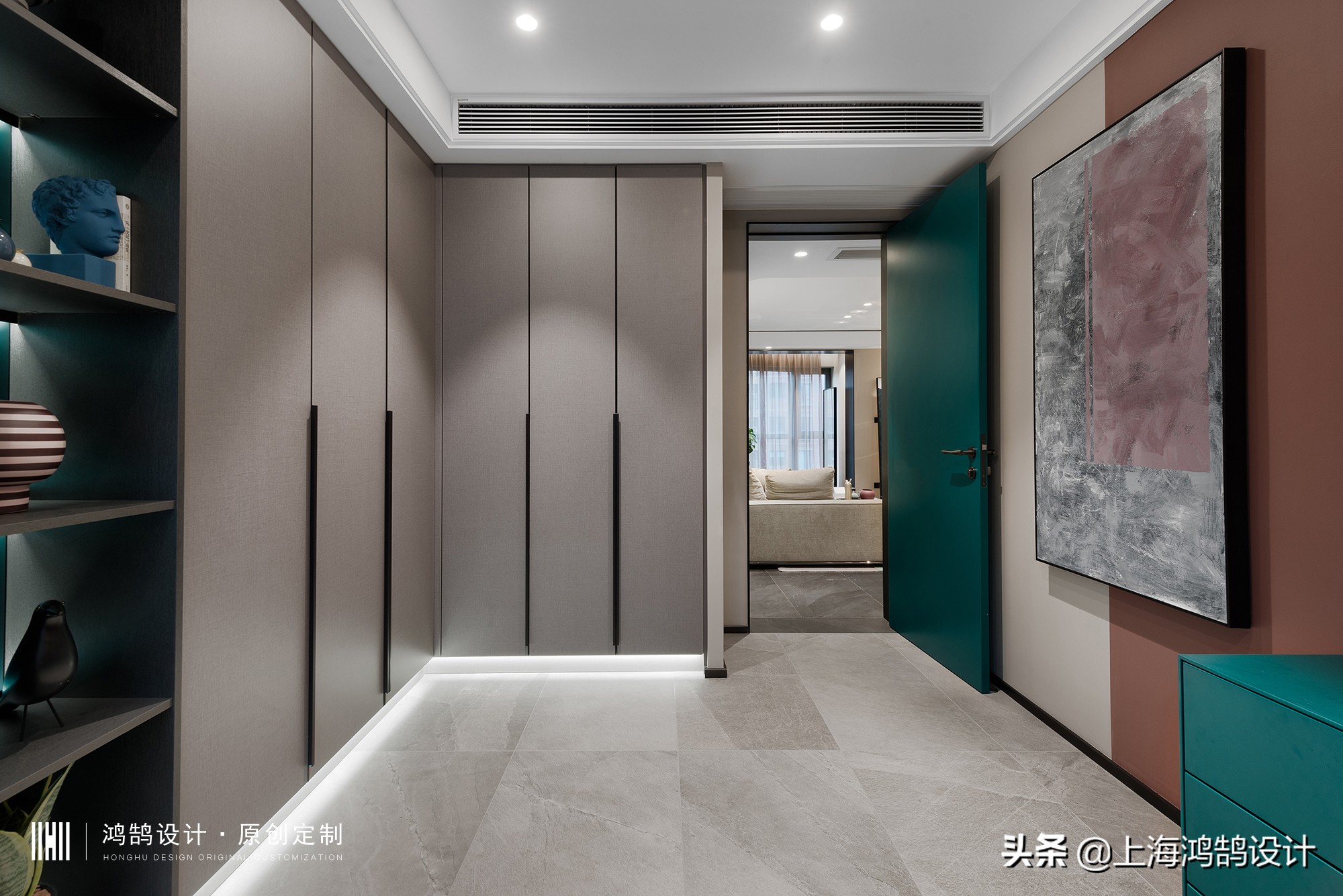 艺术家的室内软装设计案例,孟菲斯风格屏风软装