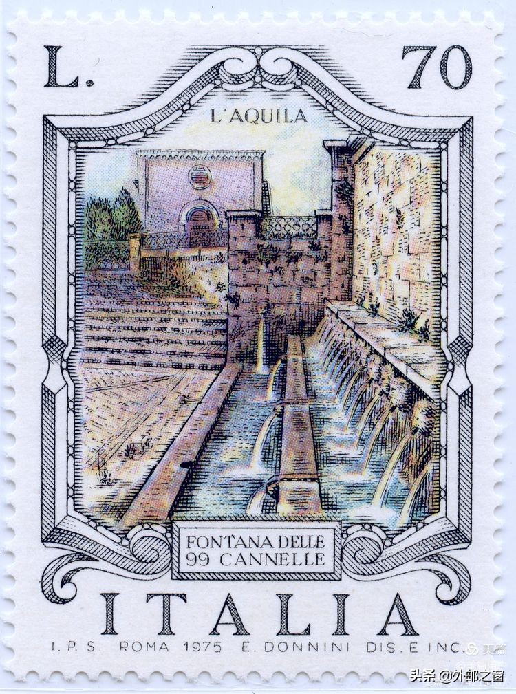 意大利1998年发行雕刻版邮票,意大利存世18个月的邮票