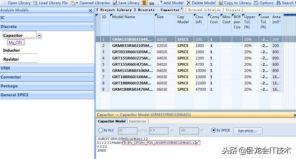 SigrityOptimizePI_电容库编辑方法！