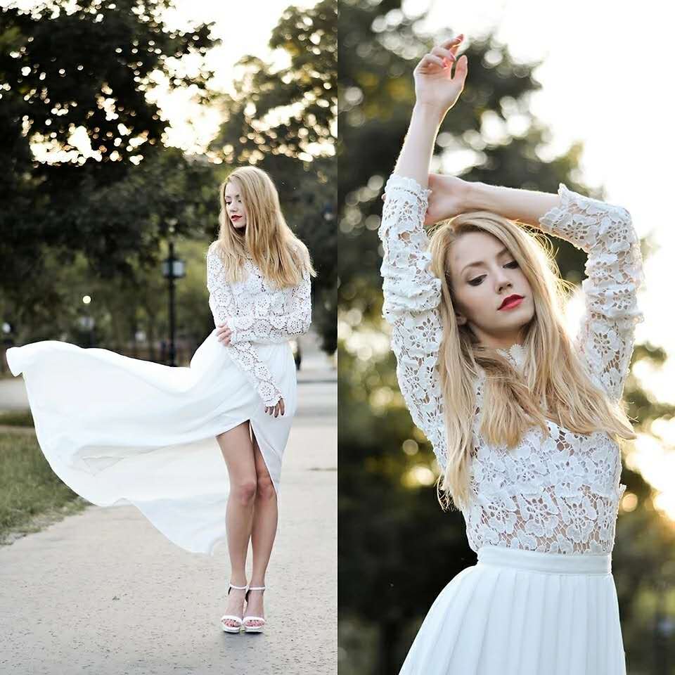蕾丝裙怎么穿出高级感,白色长蕾丝裙怎么穿好看