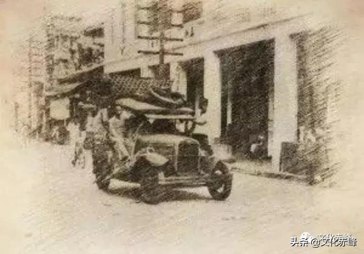1936年的赤峰老街,赤峰古建筑老照片