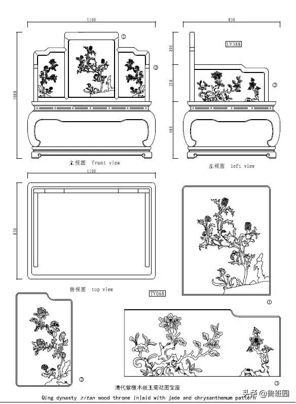 明清家具全套设计图,明清家具图纸