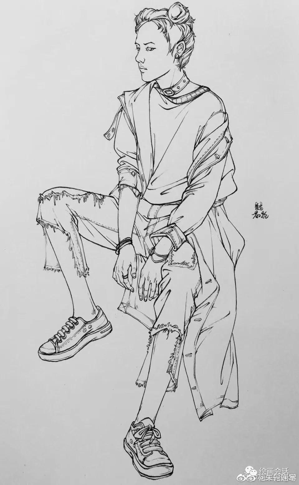 简单钢笔山水速写临摹图片,钢笔速写临摹推荐