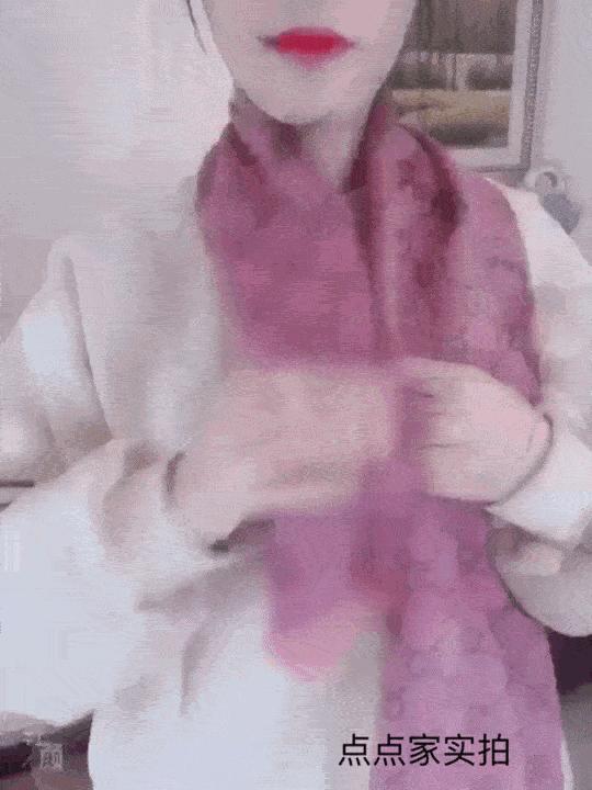 漫画围巾的系法大全,漫画女生围巾系法图片