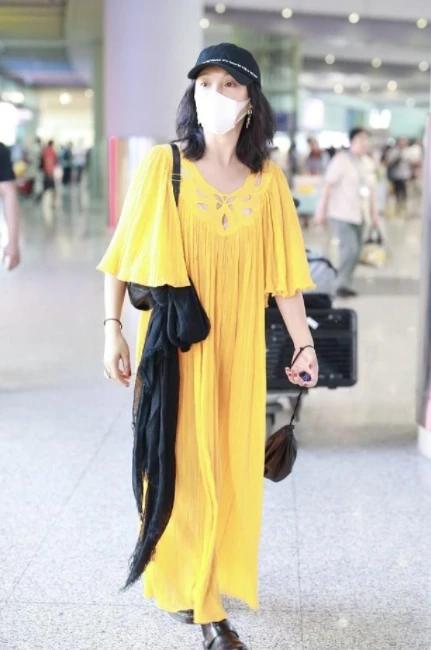 周迅穿黑条西装,周迅西装造型图片