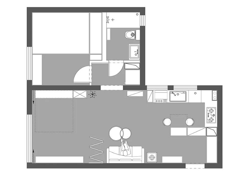 小户型卧室折叠餐桌,折叠餐桌布置卧室