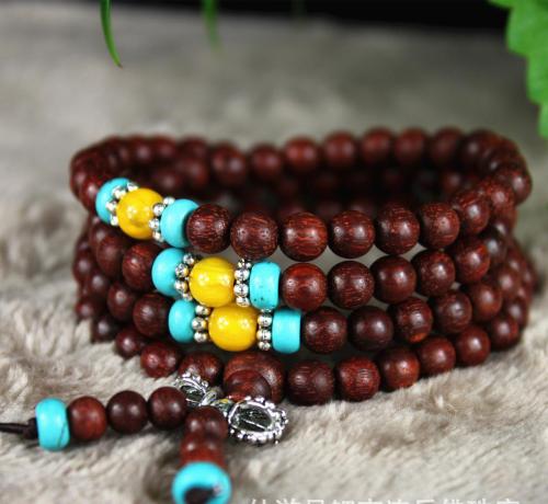 文玩手串是工艺品,值得收藏的小叶紫檀手串