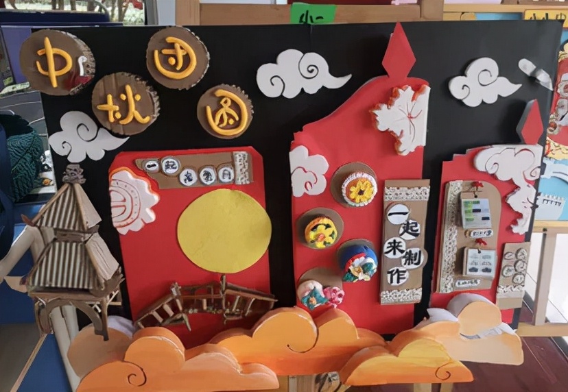 国庆绘本手工制作图片,国庆绘本展板