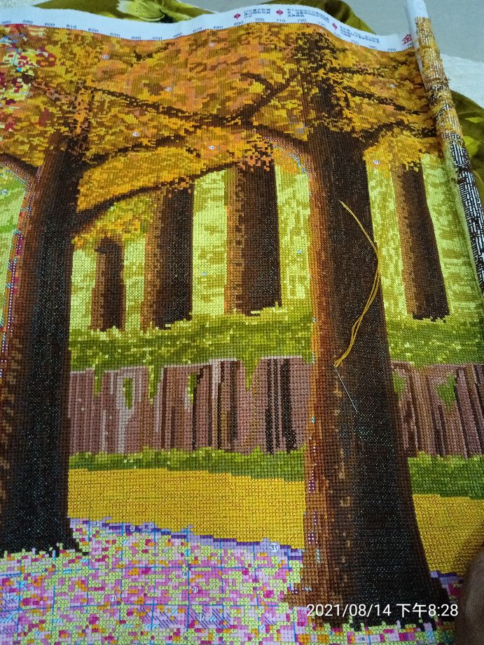 乞巧十字绣,乞巧节布艺作品