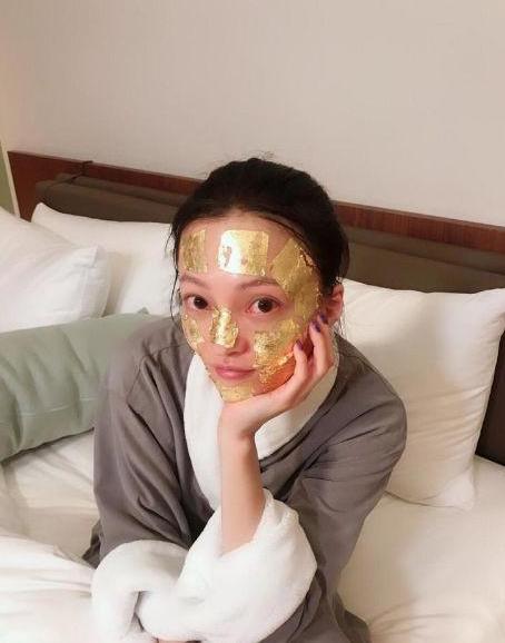 陈乔恩金箔面膜,陈乔恩皮肤真好