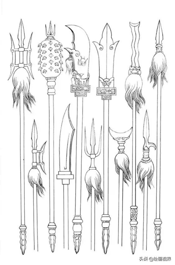 古代武将人物骑马白描图画,古代武将人物画白描图片