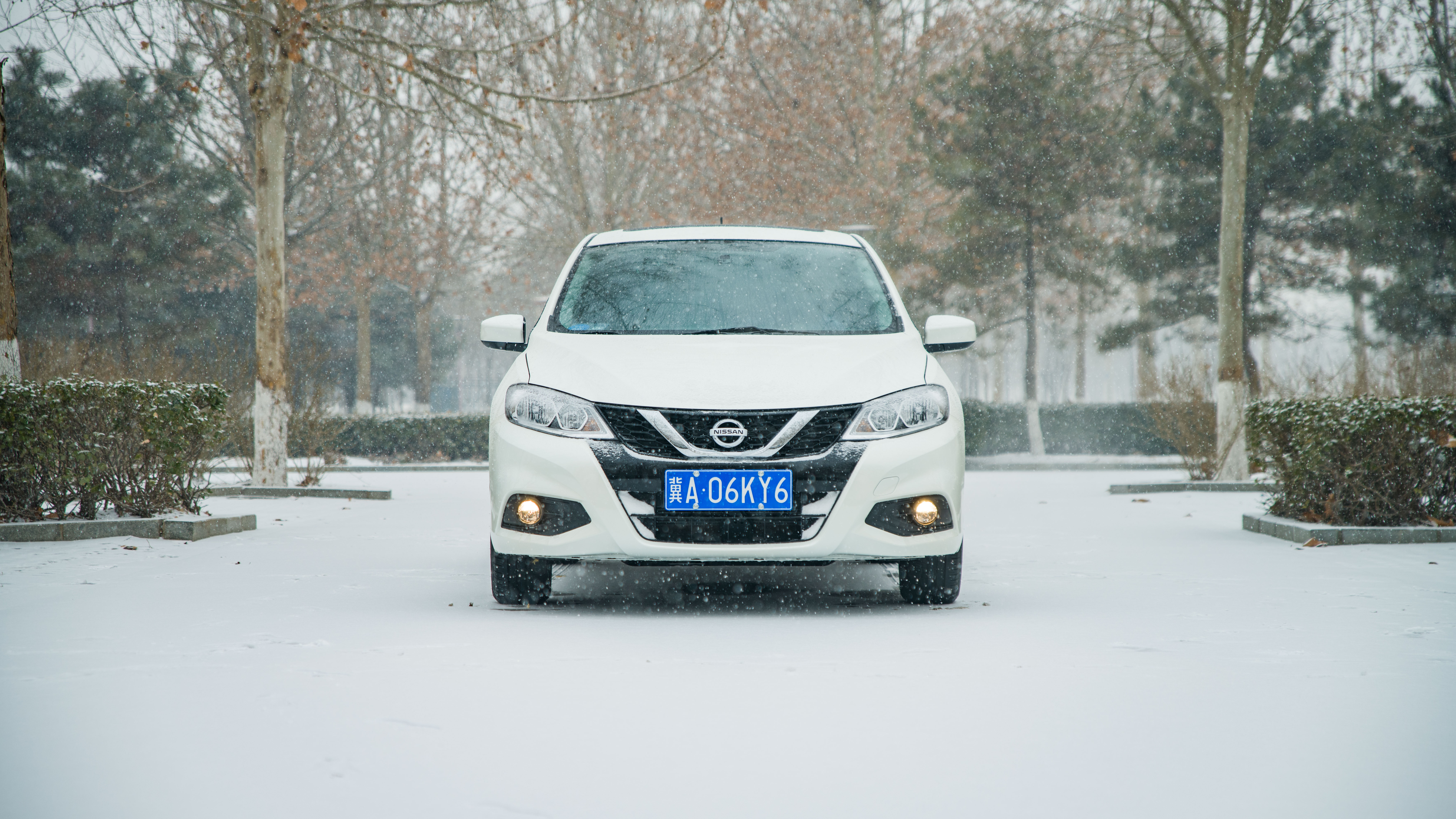 骐达拍的行车风景,骐达下雪天