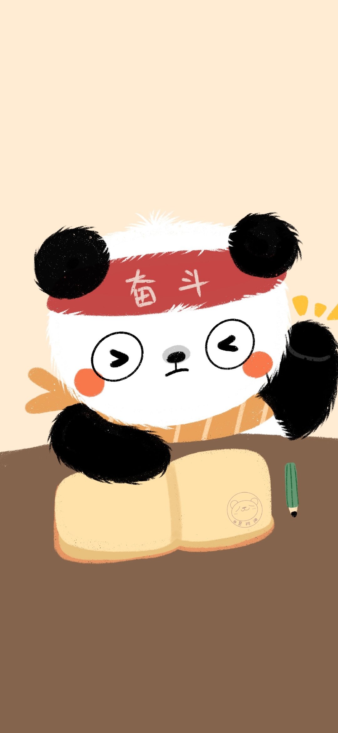 可爱圆滚滚熊猫壁纸,卡通熊猫壁纸可爱萌萌