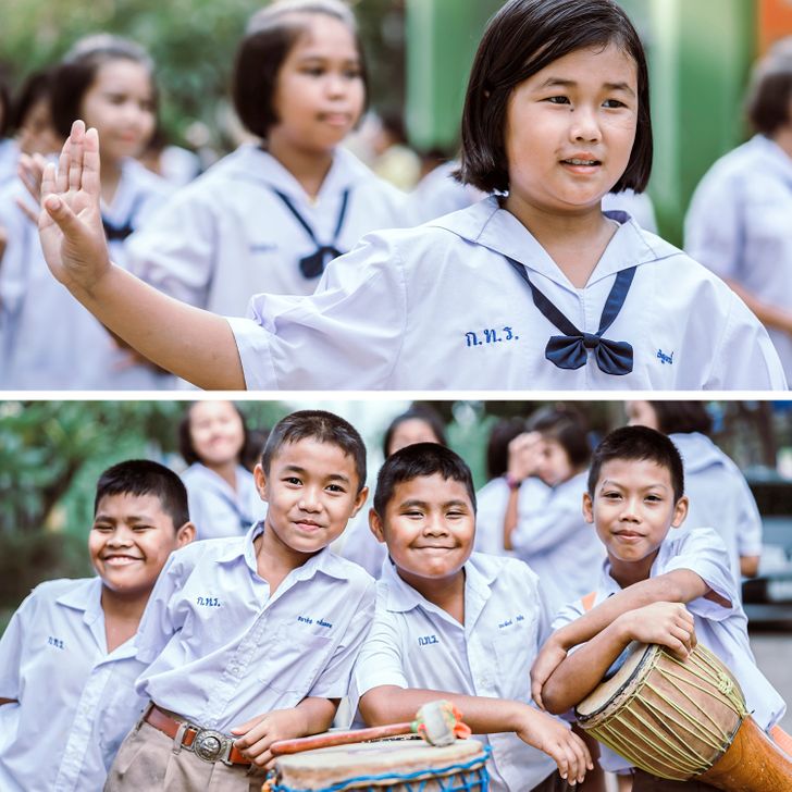 世界各国的校服对比,世界各国学生校服