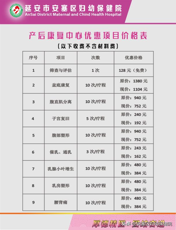 告别漏尿尴尬从坚持产后康复开始——区妇保院产后康复中心开展免费盆底功能筛查