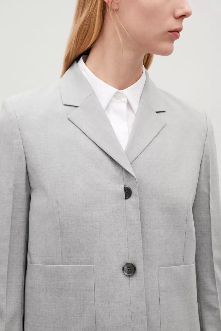 经典青色西装套裙秋冬穿搭,秋冬黑色西装连衣裙穿搭技巧