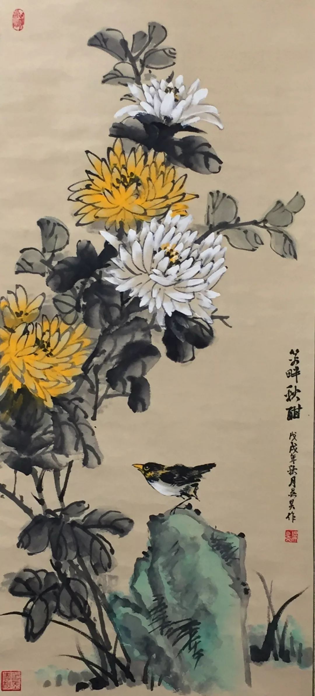 花鸟的作品欣赏,中式花鸟作品欣赏